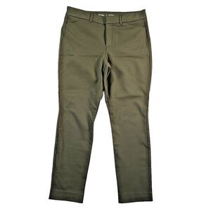 Old Navy High-Rise Pixie Skinny Secret Smooth Pockets Size 12 ankle Olive